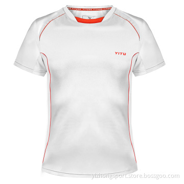Feuchtigkeitsableitendes Dry Fit T-Shirt für Herren Weiß